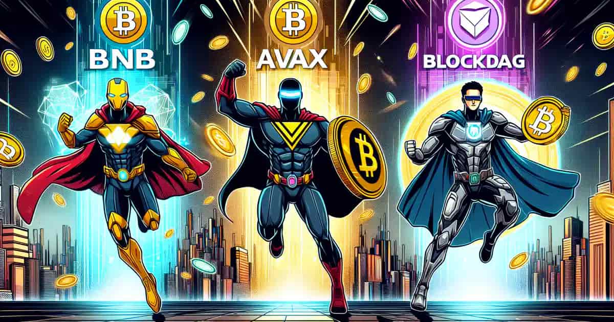 The Rise of BNB, AVAX, and BlockDAG in the Crypto Market