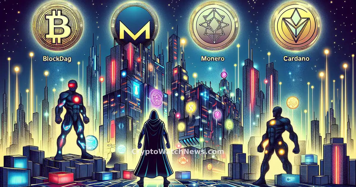 Exploring Top Crypto Picks: BlockDAG, Monero, Cardano, and Chainlink
